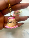Funfetti Kitty Cake Key/Bag Charm